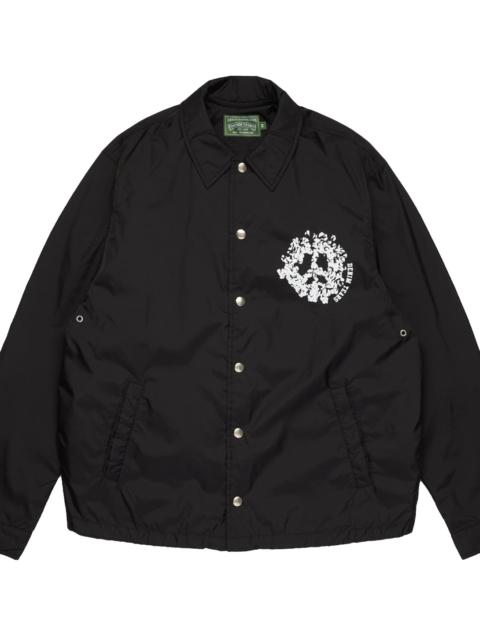 DENIM TEARS Peace Wreath Coaches Jacket "Black" DT922