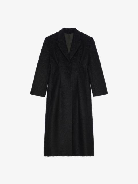 Givenchy COAT WITH BUTTONS IN CURLY WOOL AND MOHAIR