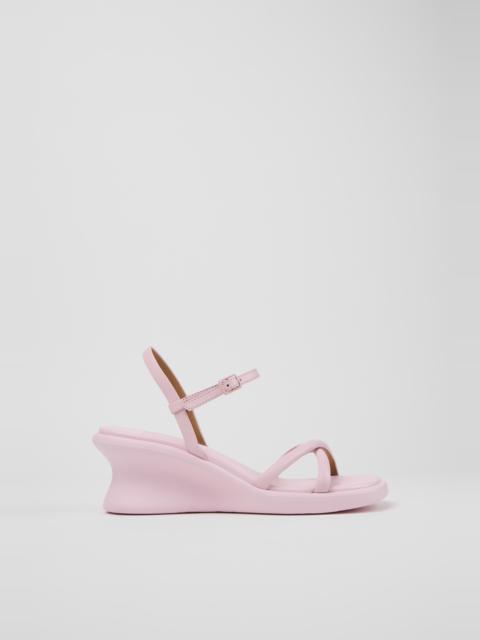 CAMPER Louise Sandal Pink Leather Sandals for Women.