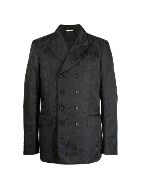 textured-finish peak-lapels blazer