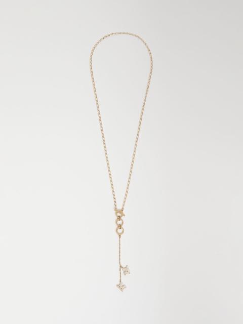 Max Mara Chain necklace with pendants