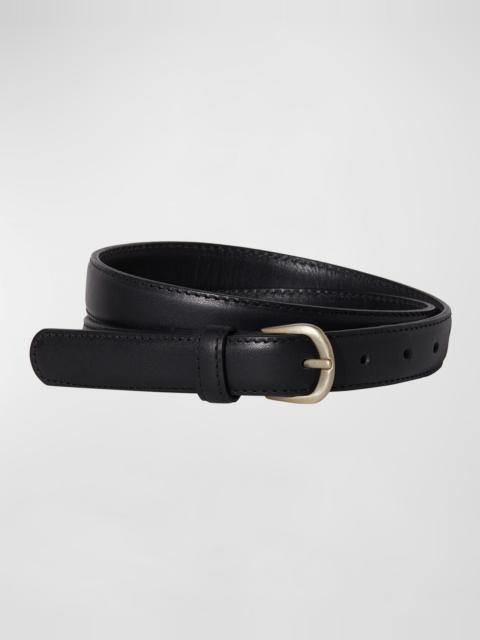 Janessa Leoné Brass Buckle Leather Belt