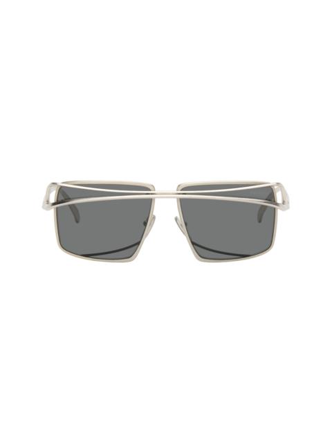 Prada Silver Square Metal Sunglasses