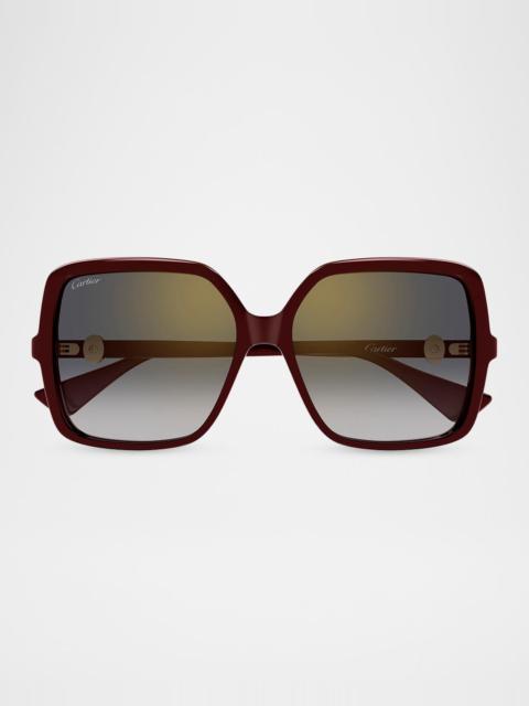 Cartier 58MM Square Sunglasses