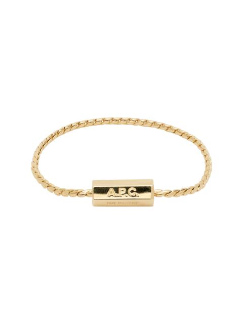 A.P.C. Gold Angle Bracelet