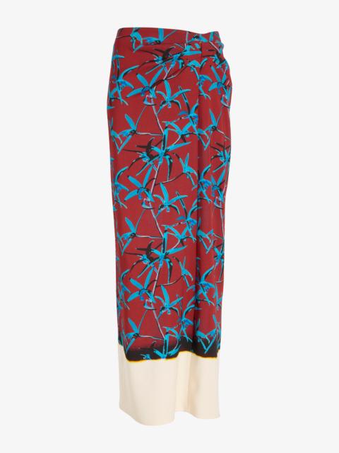 Proenza Schouler Anais Skirt in Printed Stretch Cady