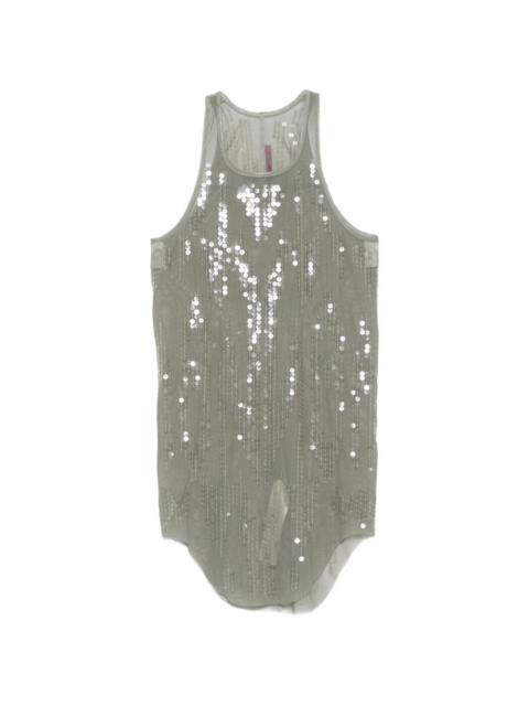 Rick Owens Lilies sequi- embellished top