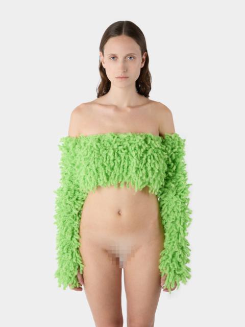 SUNNEI FRINGE TOP / acid green