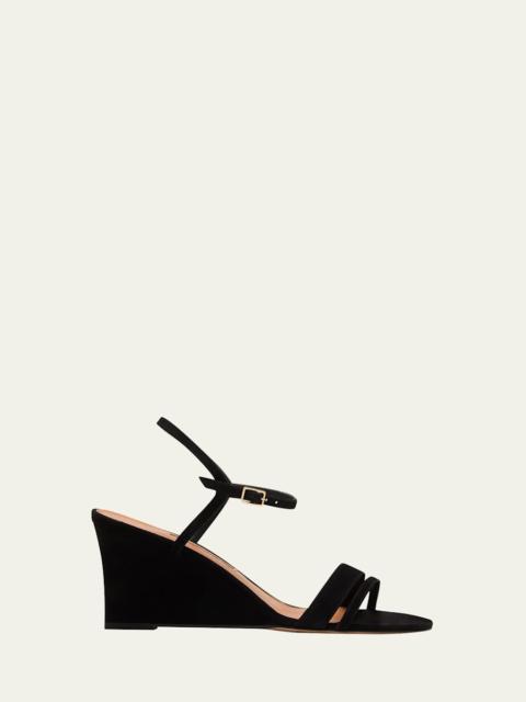 Emme Parsons Suede and Leather Wedge Sandals