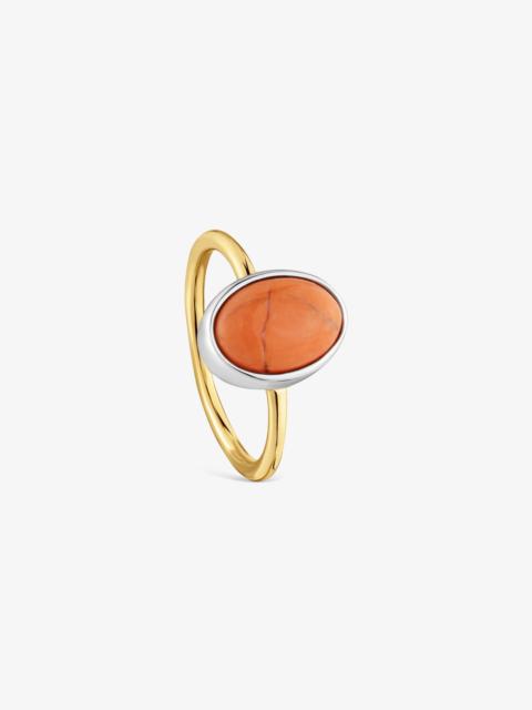 TOUS Two-tone Ring with chalcedony TOUS Gem Power