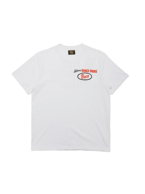 The Real McCoys BC26004 Buco Tee / Welcome Racing Fans! White