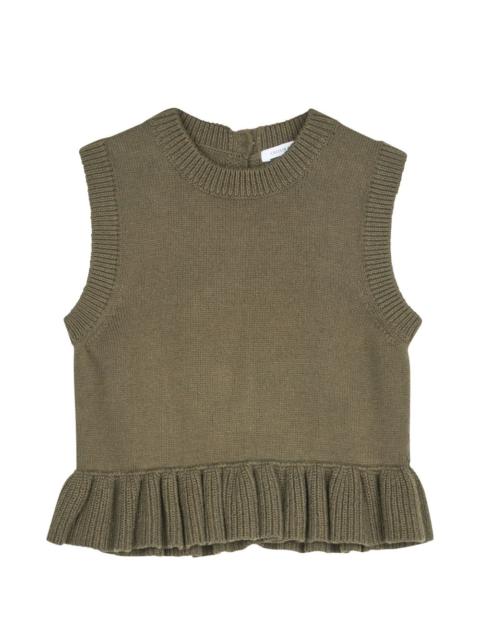 CECILIE BAHNSEN Billie ruffled vest