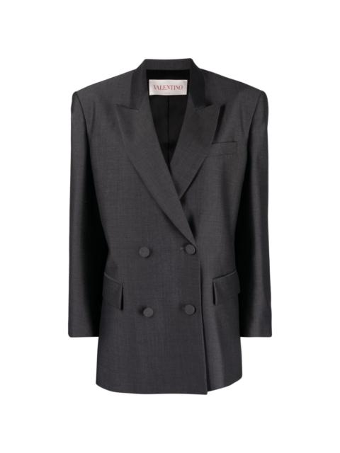 Valentino double-breasted wool-blend blazer