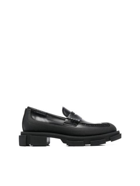 BOTH chunky-sole leather loafers