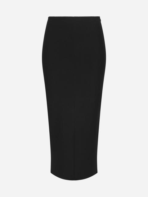 Dolce & Gabbana Jersey full Milano calf-length skirt