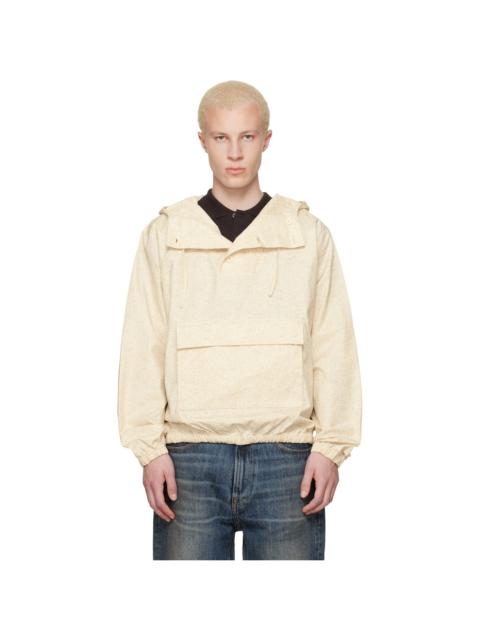 LACOSTE Beige Water-Repellent Printed Jacket