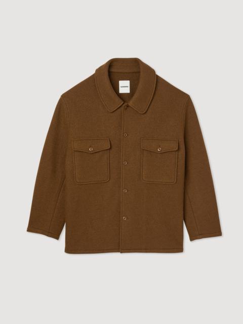 Sandro Boiled wool overshirt
