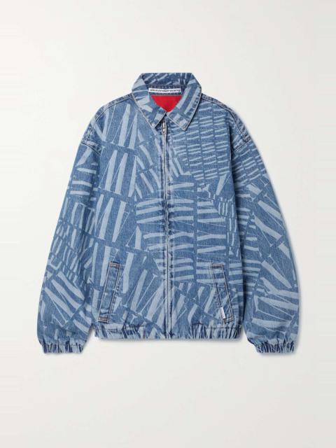 Alexander Wang Oversized printed denim jacket