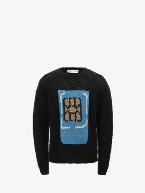 SIM CARD CREWNECK JUMPER