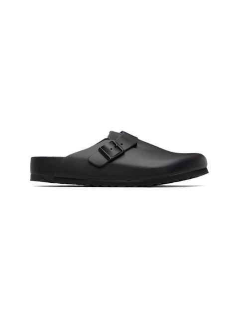 BIRKENSTOCK Black Regular Boston Slip-on Loafers