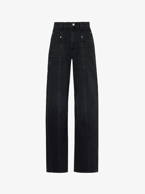 Isabel Marant Étoile Vetan straight-leg mid-rise jeans