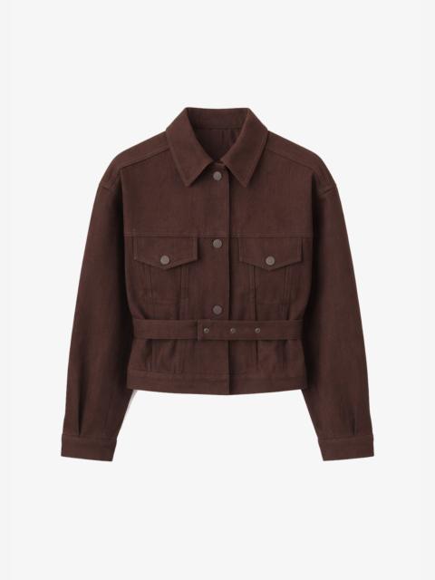 The Frankie Shop Oslo Cotton Cinched Jacket - Brown