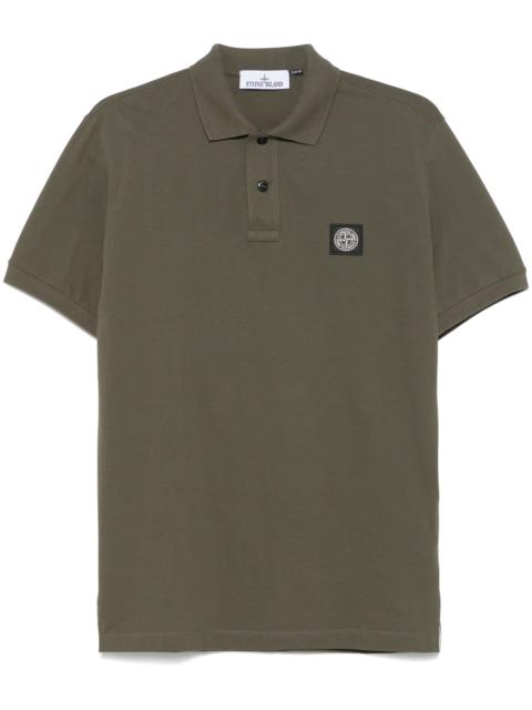 Stone Island Piqué-weave Polo Shirt