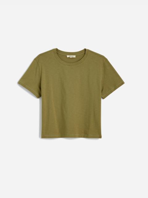 Madewell The Easy Crop Crewneck Tee in Soft Slub