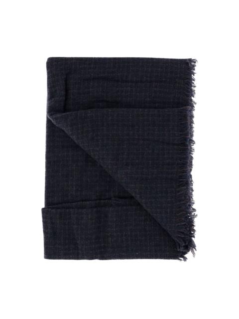 Faliero Sarti frayed check scarf