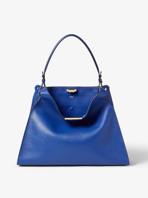 FENDI Fendi Way Large Neon blue leather bag