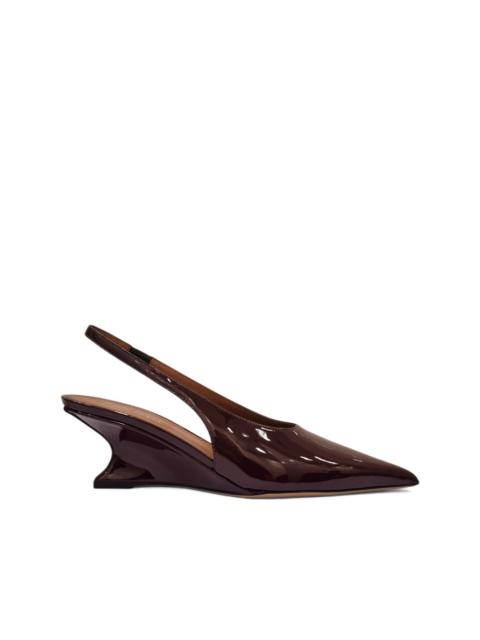 PARIS TEXAS 50mm Nina slingback pointed pumps