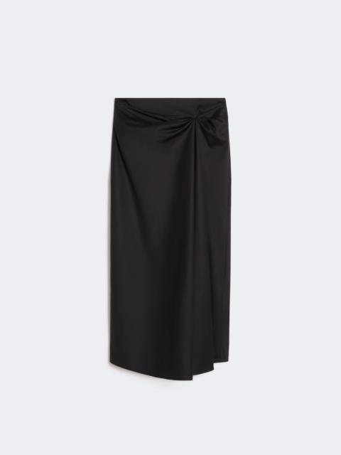 Max Mara Cotton satin skirt - BLACK