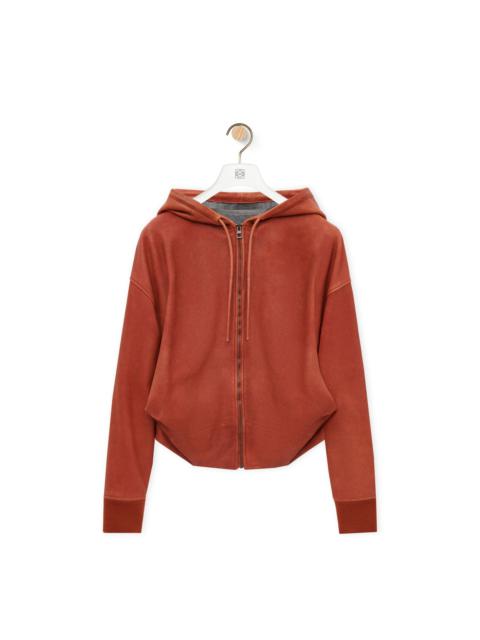 Loewe Draped hoodie in nappa lambskin