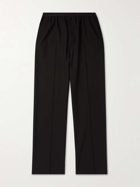 Wide-Leg Wool Trousers