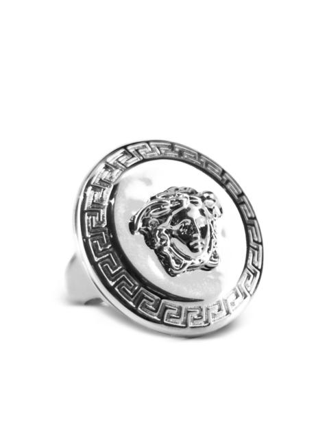 VERSACE Medusa greek-key ring