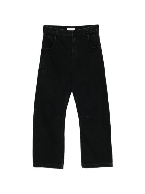 entire studios black wide-leg jeans
