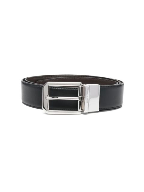 Z Zegna buckle-fastening leather belt