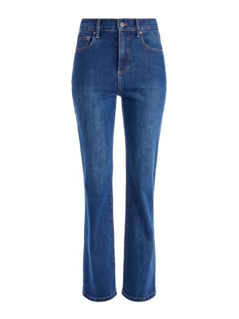 Alice + Olivia AMAZING HIGH RISE STRAIGHT FULL LENGTH JEAN