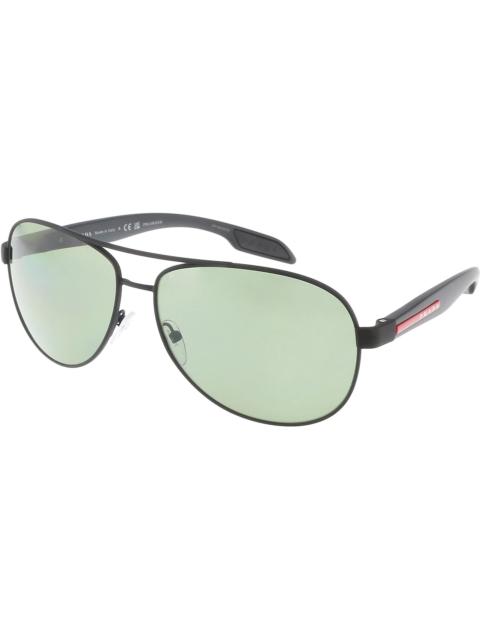 Prada Prada Linea Rossa Oval Sunglasses Black (0PS 53PS DG05X162)
