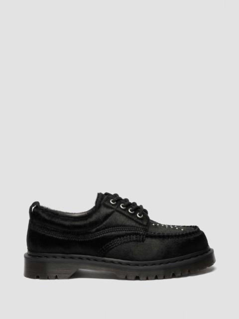 Dr. Martens Lowell Stud Hair On Moc Toe Shoes