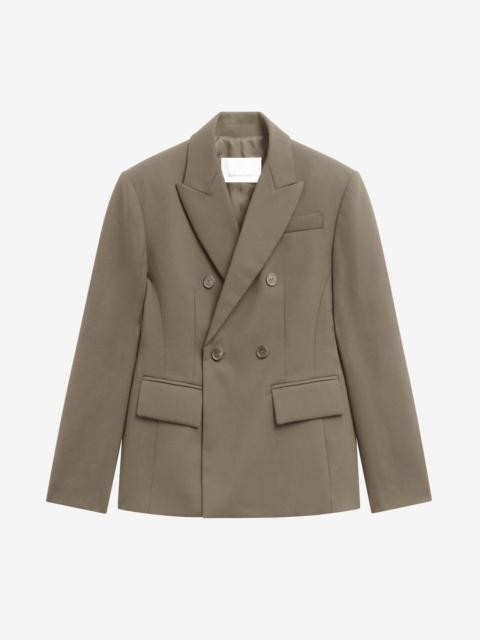 The Frankie Shop Doyer Cinched Blazer - Moss Green