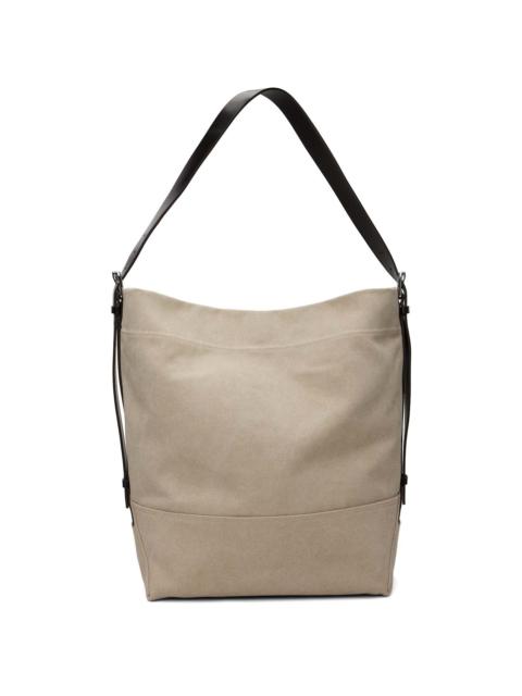 Beige Belted Tote