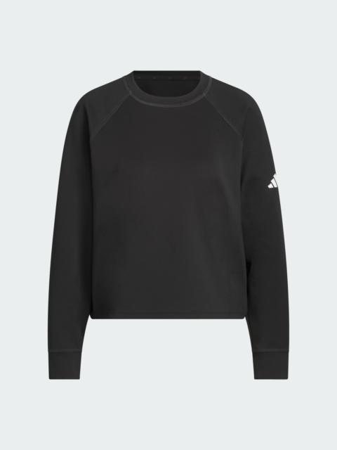 adidas Beyond The Course Side-snap Twistweave Sweatshirt