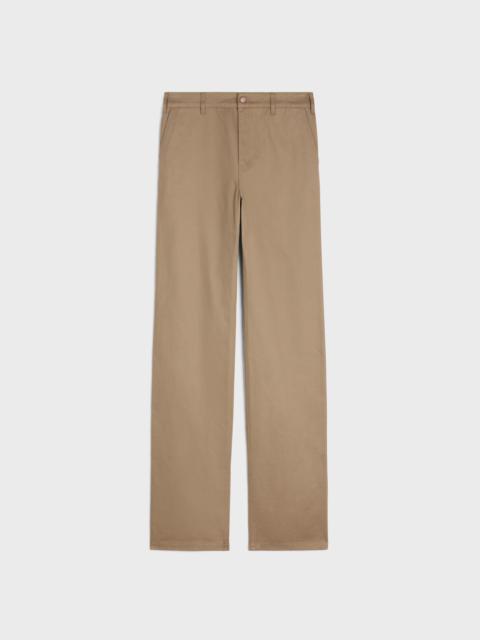 straight chinos in twill