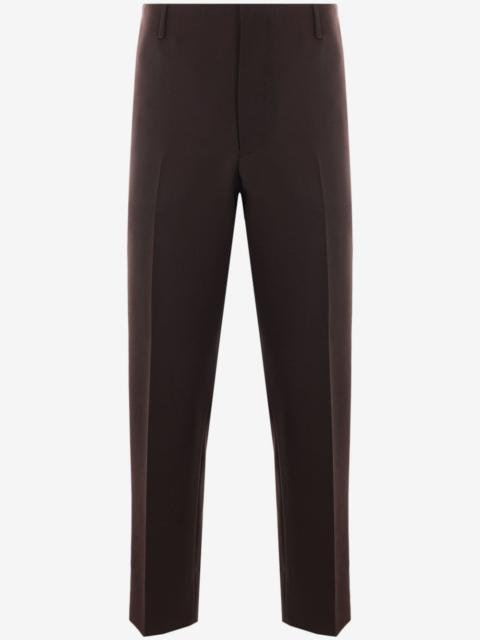Prada pressed-crease straight trousers