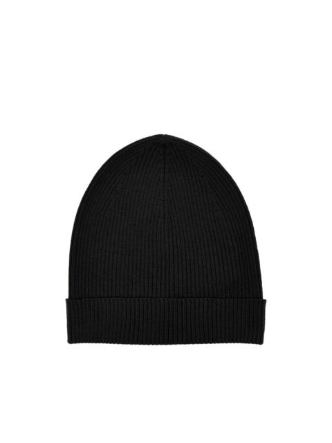 Rick Owens ribbed beanie hat