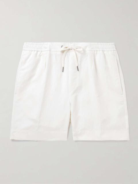 Dorset Straight-Leg Silk and Linen-Blend Drawstring Shorts