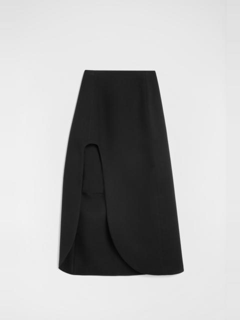 Jil Sander Wool Sablé Skirt
