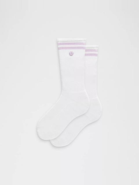 lululemon Unisex Daily Essential Crew Socks *Stripe