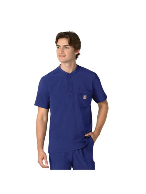 Carhartt Force Cross-Flex Men's Henley Scrub Top